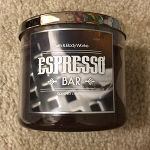 Bath and body works espresso 3 wick candle